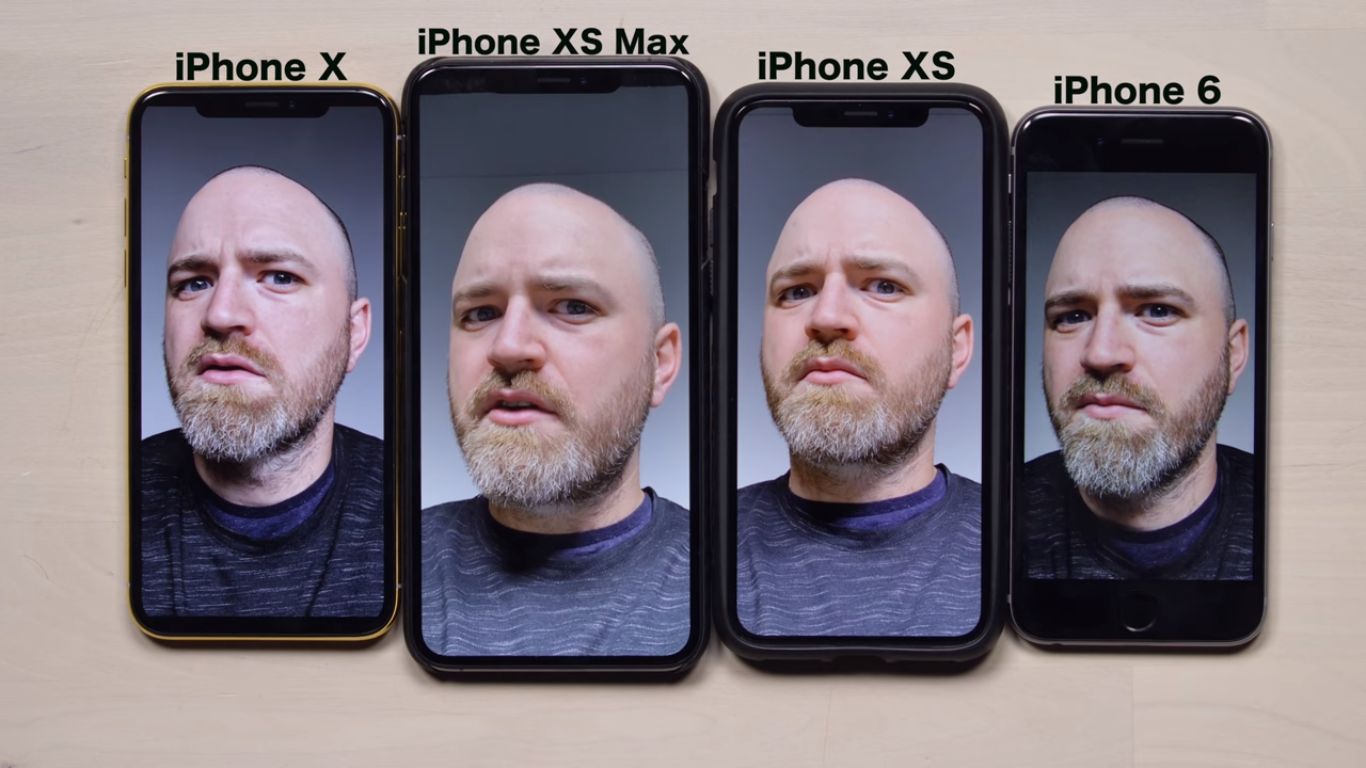 iPhone priekinės kameros skirtumai