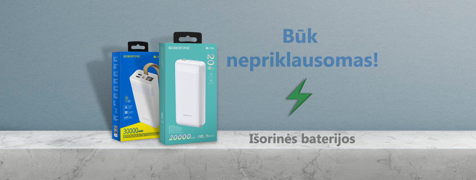 Isorines baterijos powerbank
